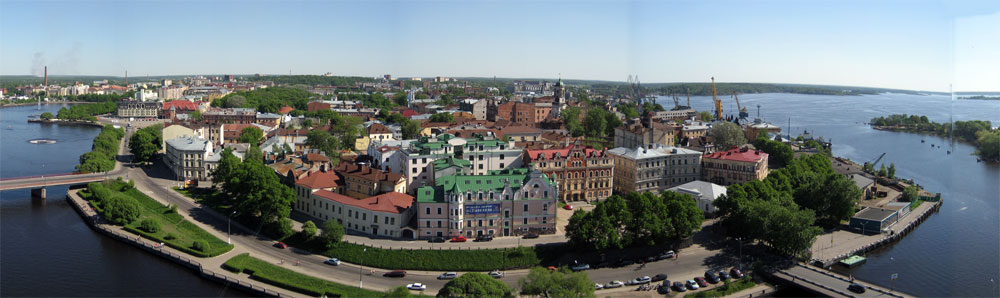 Фото города Выборг, панорама.